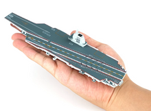 Load image into Gallery viewer, XCARTOYS 1:1500 Military Fujian Aircraft Carrier Model Diecast Metal New Collection