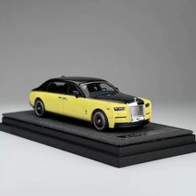 Load image into Gallery viewer, Banana 1:64 Yellow Black Phantom VIII Centenary Model Diecast Metal Car New Collection