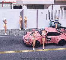 Load image into Gallery viewer, 1:64 Painted Figure Mini Model Miniature Resin Diorama Sand Sexy Lady Hot Girl