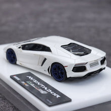 Load image into Gallery viewer, Tardis 1:64 White Aventador LP700-4 Sports Model Diecast Resin Car New Collection