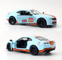 Load image into Gallery viewer, CCA 1:43 2013 Camaro SS Gulf Muscle Racing Sports Model Toy Diecast Metal Car