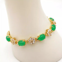 Load image into Gallery viewer, Nature Jade Beaded Bracelet Jewelry Blessing Lucky Fortune Gift For Her Green P