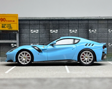 Load image into Gallery viewer, LT 1:64 Blue F12 TDF V12 Super Racing Sports Model Diecast Metal Car New Collection