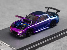Load image into Gallery viewer, TM 1:64 Plating Blue Pink JDM RX-7 FD3S RE Sports Model Diecast Metal Car New Collection