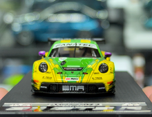 Load image into Gallery viewer, SR 1:64 Yellow Green 911 GT3 R #912 Racing Sports Model Diecast Metal Car New Collection
