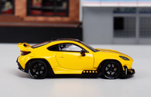 Load image into Gallery viewer, Fuji 1:64 Yellow JDM GR86 Rocket Bunny Coupe Sport Model Diecast Metal Car New Collection