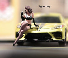 Load image into Gallery viewer, 1:64 Painted Unpainted Figure Model Miniature Resin Diorama Sand Hot Lady Black