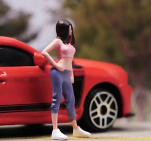 Load image into Gallery viewer, 1:64 Painted Figure Model Miniature Resin Diorama Sand Standing Posture Girl Toy