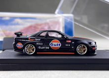 Load image into Gallery viewer, Fuji 1:64 Black Gulf Skyline GTR R34 Z-Tune Sports Model Diecast Metal Car New Collection