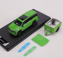 Load image into Gallery viewer, Shadow 1:64 Green Escalade Cut Body Trailer Sport Model Diecast Metal Car New Collection