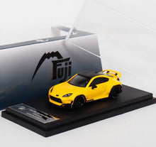 Load image into Gallery viewer, Fuji 1:64 Yellow JDM GR86 Rocket Bunny Coupe Sport Model Diecast Metal Car New Collection