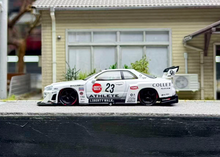 Load image into Gallery viewer, Minigt 1:64 White JDM LB ER34 GTR #23 Sports Model Diecast Metal Car New Collection