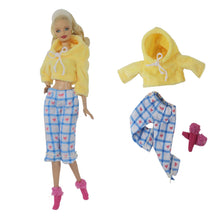 Load image into Gallery viewer, Barbie Doll Clothing 11.5" Girl Wear Fashion Outfits 1/6 Top Skirt Pants Jeans Bag