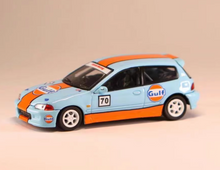 Load image into Gallery viewer, SW 1:64 JDM Blue Gulf EG6 Civic R Hatchback Sports Model Diecast Metal Car New