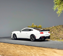 Load image into Gallery viewer, CM 1:64 White Mustang Dark Horse Coupe Sports Model Diecast Metal Car New Collection