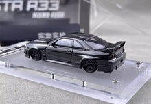 Load image into Gallery viewer, FH 1:64 Black Carbon Skyline GTR R33 Nismo 400R Model Diecast Metal Car New Collection