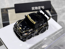 Load image into Gallery viewer, KR 1:64 Black LBWK GTR R35 Cute Q Sports Model Diecast Resin Car New Collection