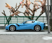 Load image into Gallery viewer, LT 1:64 Blue F12 TDF V12 Super Racing Sports Model Diecast Metal Car New Collection