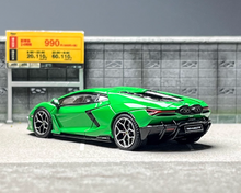 Load image into Gallery viewer, LCD 1:64 Green Revuelto Racing Sports Model Diecast Metal Car New Collection