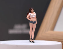 Load image into Gallery viewer, 1:64 Painted Figure Model Miniature Resin Diorama Toy Sand Beauty Girl Pretty