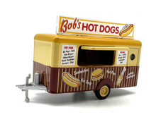 Load image into Gallery viewer, 1:76 Bob's Hot Dogs Trailer Model Diecast Metal Vending Car New