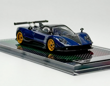 Load image into Gallery viewer, U2 1:64 Blue Carbon Zonda Tricolore Racing Sports Model Diecast Resin Car New Collection