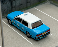 Load image into Gallery viewer, LMLF 1:64 Blue Hongkong Taxi Crown Comfort Sedan Model Diecast Metal Car New Collection