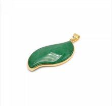 Load image into Gallery viewer, Nature Jade Leaf Green Pendant Necklace Gift Jewelry charm Blessing Luck Fortune