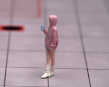Load image into Gallery viewer, 1:64 Painted Figure Model Miniature Resin Sand Pretty Pink Top Girl Beauty Lady