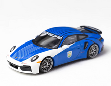 Load image into Gallery viewer, DM 1:64 Blue 911 Turbo S Safety Sports Model Diecast Metal Car New Collection