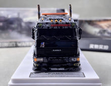 Load image into Gallery viewer, SW 1:64 Black Kamaz Kama3 Flatbed Tow Truck Sports Model Diecast Metal Car New Collection