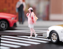 Load image into Gallery viewer, 1:64 Painted Figure Model Miniature Resin Diorama White Lady Girl Pink Top Cute