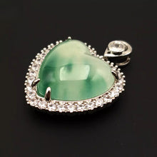 Load image into Gallery viewer, Nature Jade Heart Love Pendant Necklace Gift Jewelry charm Blessing Lucky New