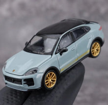 Load image into Gallery viewer, TH 1:64 Gray Cayenne Turbo GT SUV Sports Model Diecast Metal Car New Collection