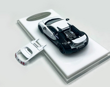 Load image into Gallery viewer, Mortal 1:64 White Carbon Veyron SS Racing Sports Model Diecast Metal Car New Collection