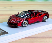 Load image into Gallery viewer, SOLO 1:64 Red SF90 Convertible Super Racing Sports Model Diecast Metal Car New