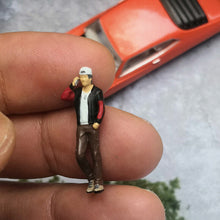 Load image into Gallery viewer, 1:64 Painted Figure Mini Model Miniature Resin Diorama Garage Repair Lady Girl