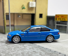 Load image into Gallery viewer, SH 1:64 Blue M3 E46 CLS Coupe Racing Sports Model Diecast Metal Car New