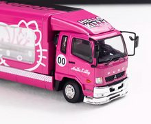 Load image into Gallery viewer, GCD 1:64 Pink Fuso Fighter Outriggers Raised Truck Model Diecast Metal Car New Collection
