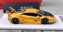 Load image into Gallery viewer, 1:64 Flame Yellow Huracan GT LP610 LBWK Racing Sport Model Diecast Resin Car