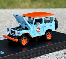 Load image into Gallery viewer, HF 1:64 Gulf Land Cruiser FJ40 SUV Sports Model Toy Diecast Metal Car BN