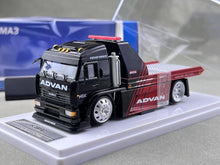 Load image into Gallery viewer, SH 1:64 KamaZ Advan Sports Flatbed Tow Truck Model Diecast Metal Car New Collection