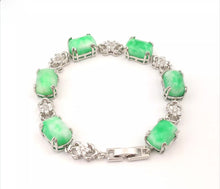 Load image into Gallery viewer, Nature Jade Beaded Bracelet Jewelry Blessing Lucky Fortune Gift For Her Chain g