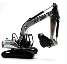 Load image into Gallery viewer, 1:76 Silver JCB Construction Excavator Digger Model Diecast Metal New Collection