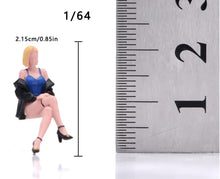 Load image into Gallery viewer, 1:64 Painted Figure Model Miniature Resin Diorama Sand Blond Sexy Lady Beauty