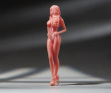 Load image into Gallery viewer, 1:64 Painted Unpainted Figure Model Miniature Resin Diorama Sand Pink Bikini Gal