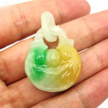 Load image into Gallery viewer, Nature Jade Ingot Pendant Necklace Gift Jewelry charm Blessing Lucky Wealth b