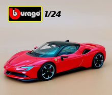 Load image into Gallery viewer, Bburago 1:24 Red SF90 Stradale Racing Sports Model Toy Diecast Metal Car BN