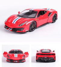 Load image into Gallery viewer, Bburago 1:24 488 Pista Racing Sports Model Toy Diecast Metal Car BN