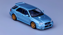 Load image into Gallery viewer, 1:64 Furuya Ice Blue Impreza WRX STI VIII 8 Wagon Model Diecast Metal Car New Collection